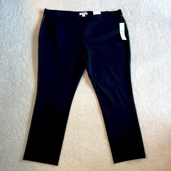 NWT super stretch structured legging with grey side stripe - Picture 1 of 9